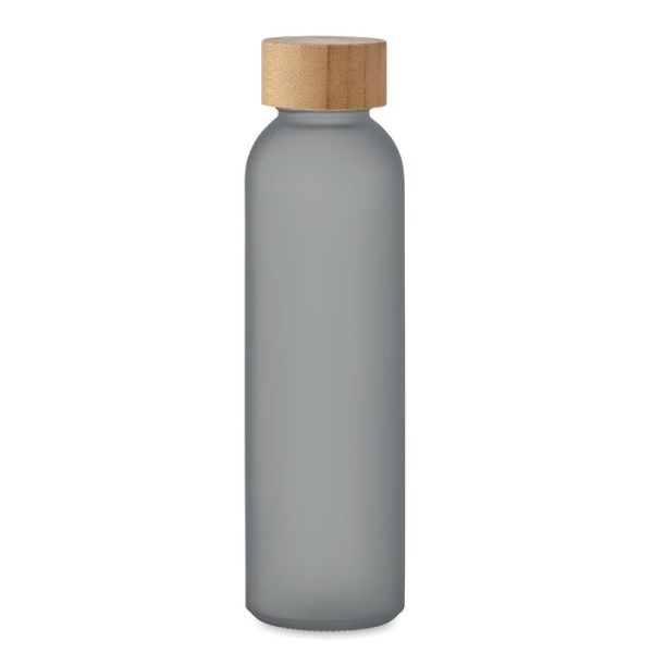 500ml frosted glass bottle, designed for stylish storage and easy handling.