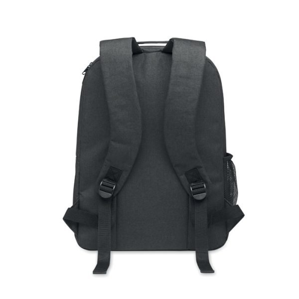 300d rpet cooling backpack black gift suppliers A durable black backpack made from 300d rpet fabric designed for optimal cooling and comfort