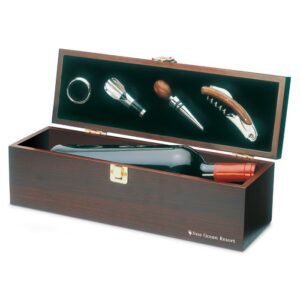 Wine Set in Wooden Wine Box