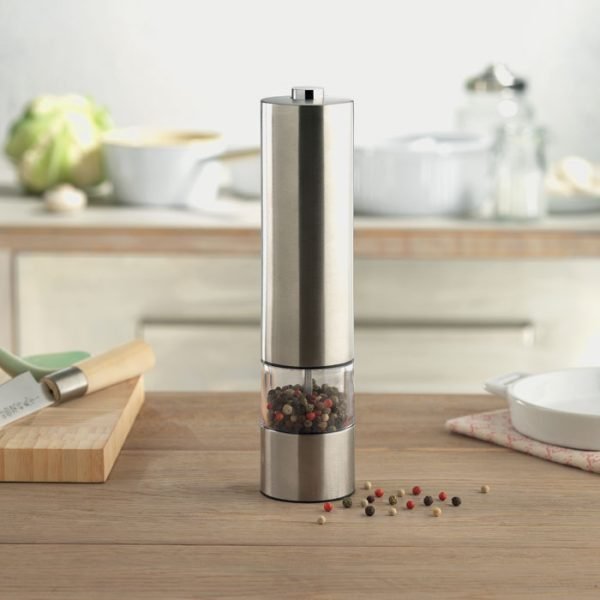 Electric salt or pepper mill gift suppliers An electric salt or pepper mill offers quick hands free seasoning at the touch of a button