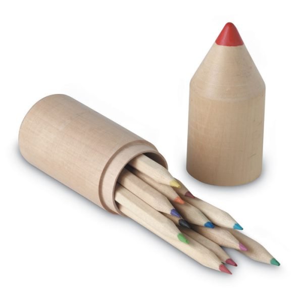 12 pencils in wooden box 2 gift suppliers