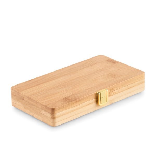 21 pcs tool set in bamboo case 2 gift suppliers