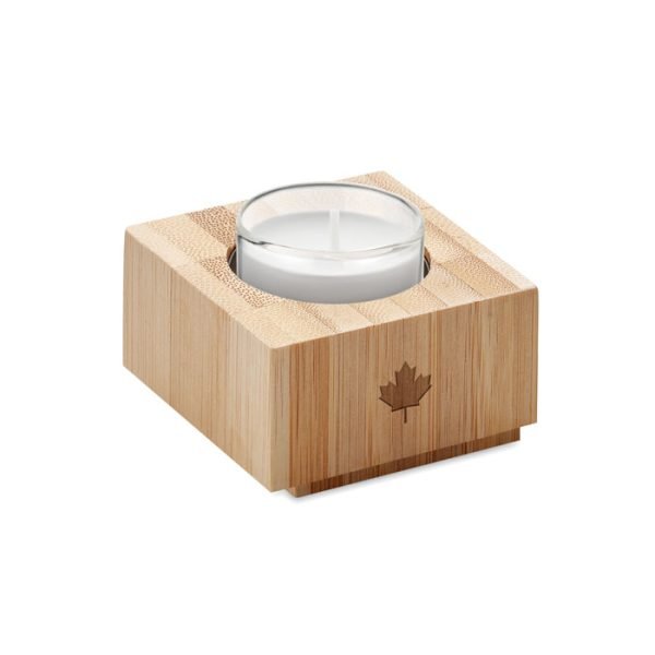 Bamboo tealight holder 1 gift suppliers Bamboo tealight holder