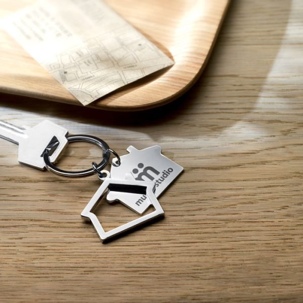 Metal key ring house shape 1 gift suppliers