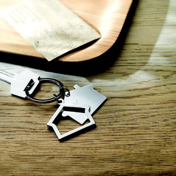 Metal key ring house shape 2 gift suppliers