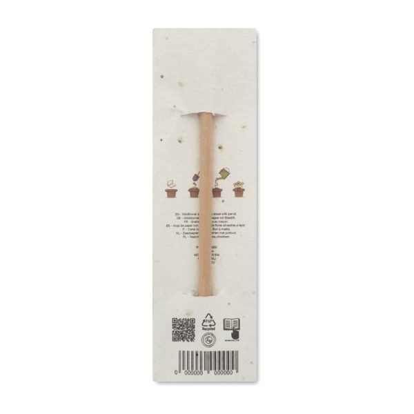 Natural pencil in seeded pouch gift suppliers