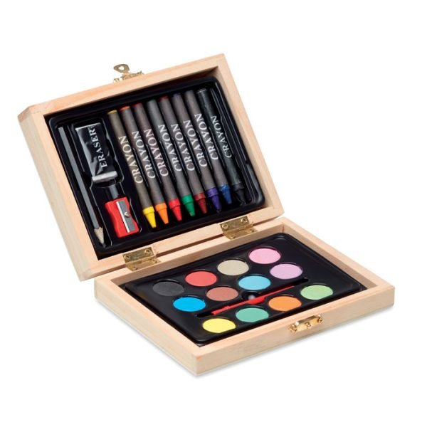 Painting set in wooden box 3 gift suppliers