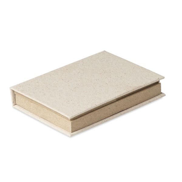 Recycled grass sticky memo pad 2 gift suppliers