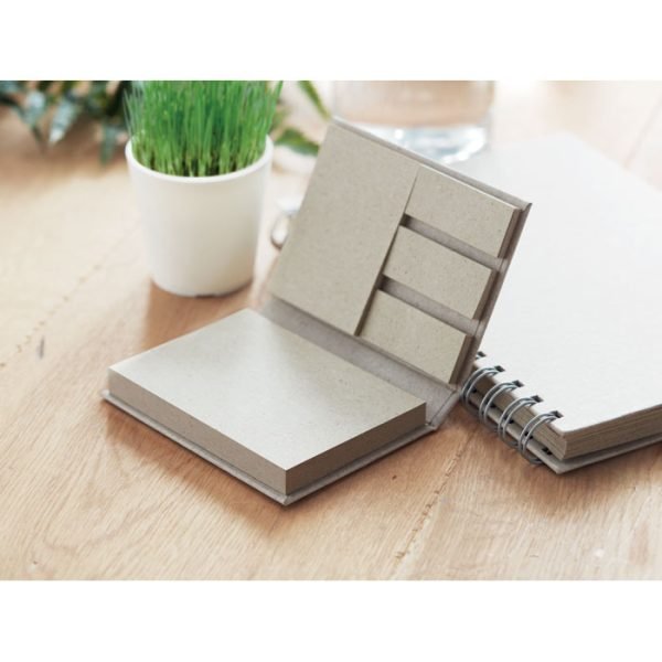 Recycled grass sticky memo pad 3 gift suppliers
