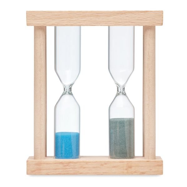 Set of 2 wooden sand timers 3 gift suppliers Set of 2 wooden sand timers