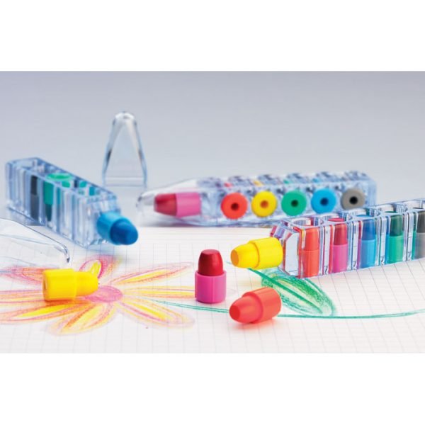 Set of 6 wax crayons 3 gift suppliers