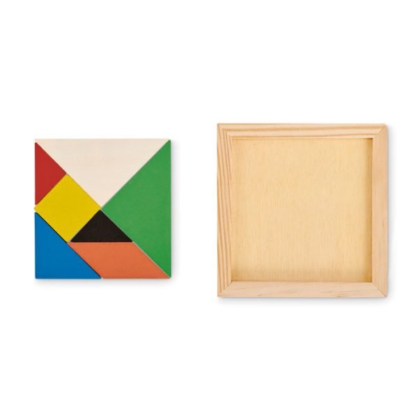 Tangram puzzle in wood 3 gift suppliers