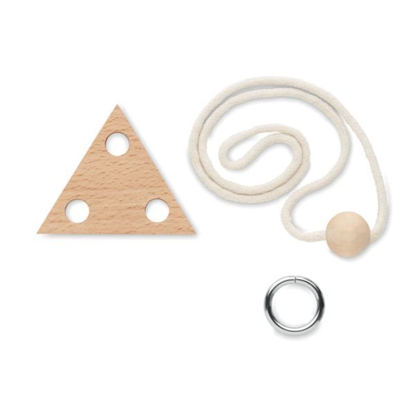 Wooden brain teaser triangle 5 gift suppliers