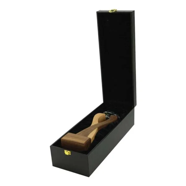 Wooden trophy with diamond shape crystal on top4 gift suppliers Wooden trophy with diamond shape crystal