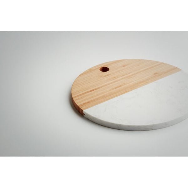 Hannsu5 gift suppliers Elegant marble and bamboo serving board for stylish presentations