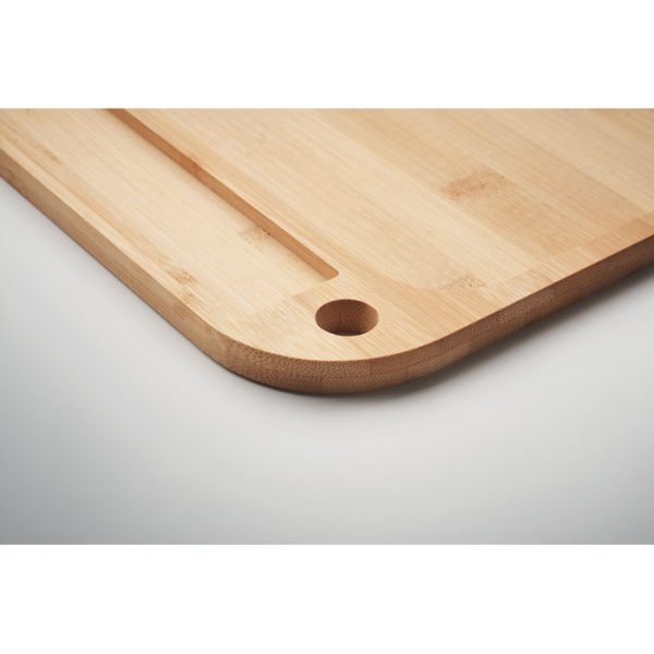 Leata5 gift suppliers Sustainable bamboo plate featuring two compartments for organized meals