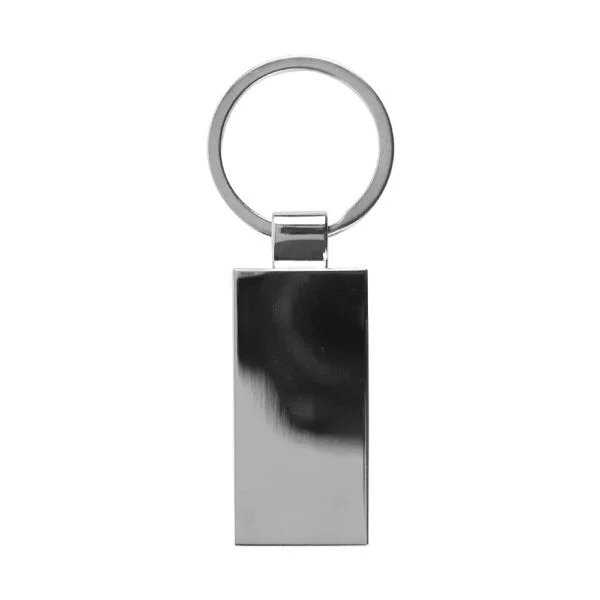 Rectangular bamboo and metal keychains size 32mm4 gift suppliers Elegant rectangular metal keychains for a polished look