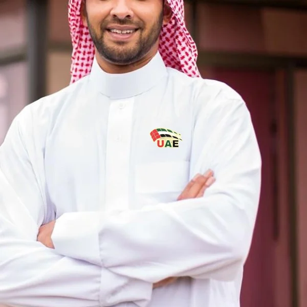 Uae metal badge with flag gift suppliers Uae metal badge with flag