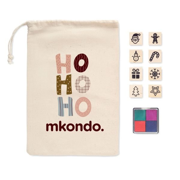 Wooden christmas stamp set gift suppliers