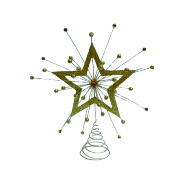 Sparkling Bejeweled Star Burst Topper for your Christmas tree! Elevate holiday decor with radiant gems and shimmering design for a stunning display