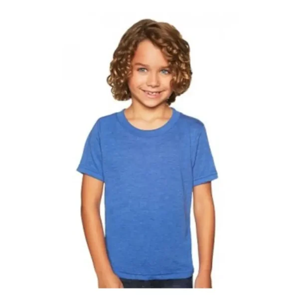 Boys tri blend crew t shirt