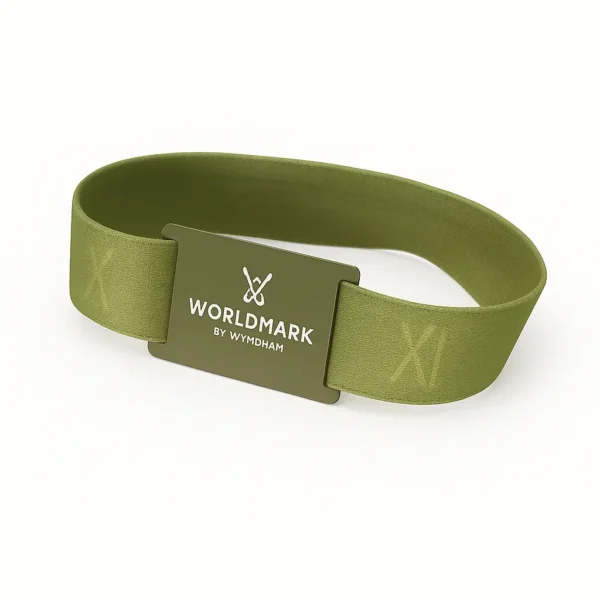 Slider tag elastic wristband braceletin oman gift suppliers