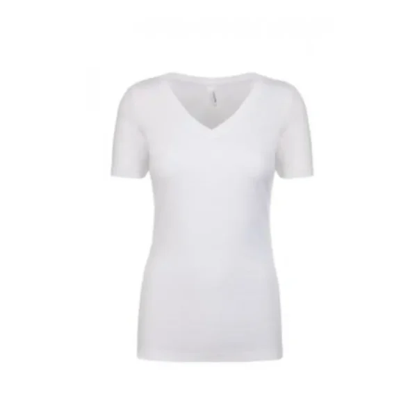 Slub v tshirt white gift suppliers Slub v t shirt white