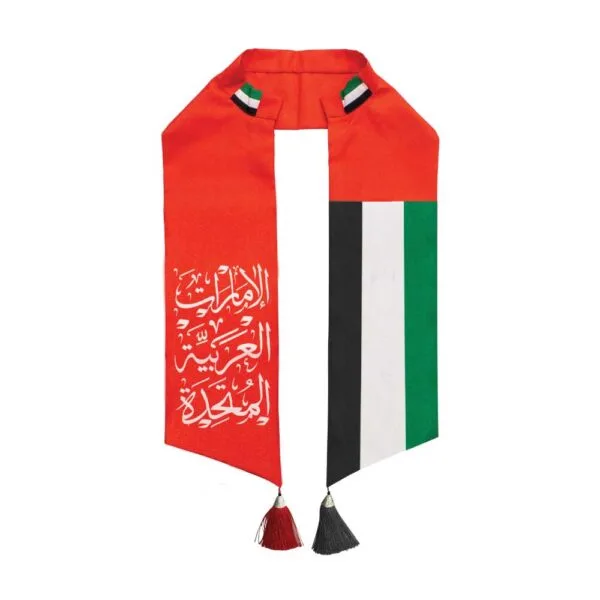 UAE Flag Satin Scarf National Day Accessory