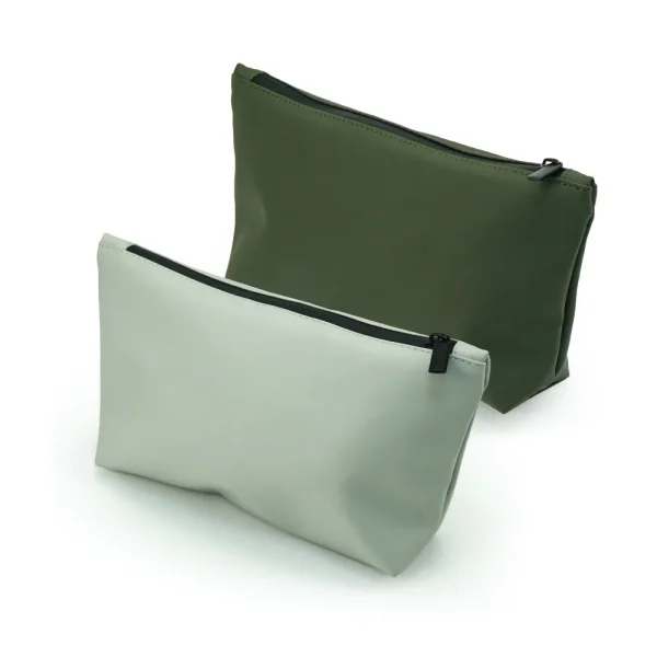 Cosmetic Pouch with Zipper Soft PU Travel Makeup Bag