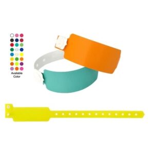 event plastic wristband wideface 10 GiftSuppliersae Corporate Gifts UAE | Branded Merchandise | Uniforms Wide face plastic wristbands for events with customizable labels and snap closure