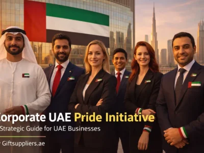 UAE business team representing a corporate UAE Pride initiative